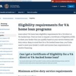 Eligibility Requirements For VA Home Loan Programs | Veterans Affairs